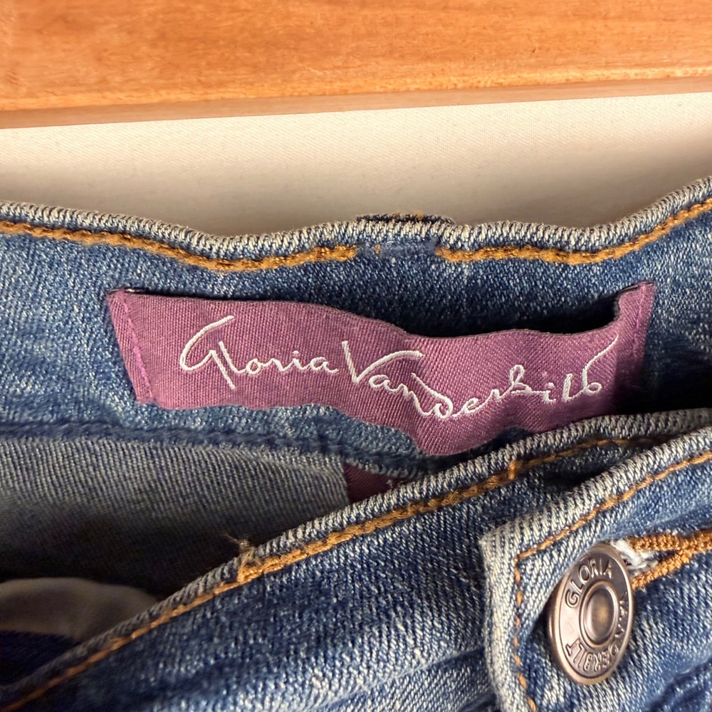 Gloria Vanderbilt Amanda Jeans Straight Leg Medium Wash Casual 16P‎ Classic - Picture 2 of 7